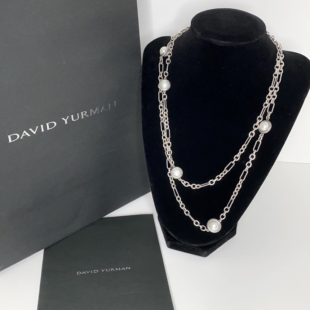 David Yurman Pearl Sterling Necklace Chain
